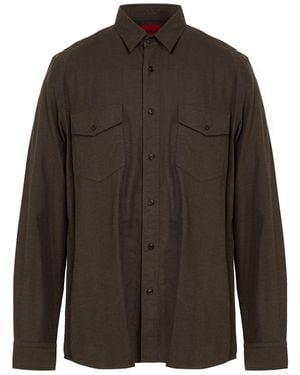 HUGO Shirt Cotton - Brown