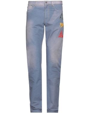 Dior Sky Pants Cotton, Calfskin - Blue
