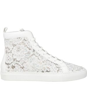 Le Silla Sneakers Leather, Textile Fibers - White