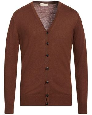 Cashmere Company Cardigan Wool, Cashmere, Silk, Nylon - Brown