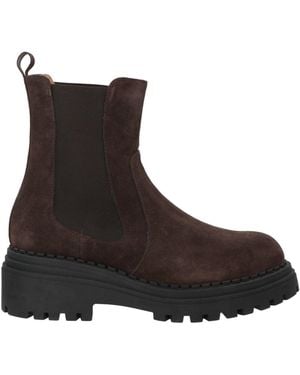 Andrea Pinto Dark Ankle Boots Leather - Brown