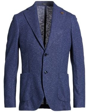 BRERAS Milano Blazer Viscose, Polyester, Cotton, Elastane - Blue