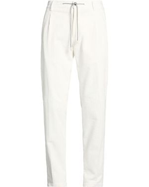 Eleventy Pants Cotton, Polyester, Polyurethane - White