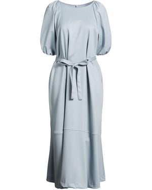 Liviana Conti Midi Dress Virgin Wool, Elastane - Blue