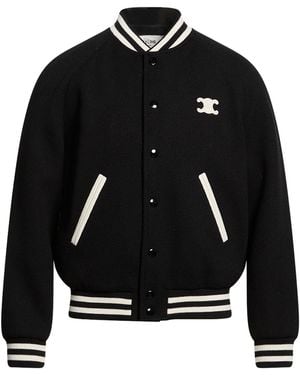 Celine Jacket Wool, Polyamide, Viscose, Lambskin - Black