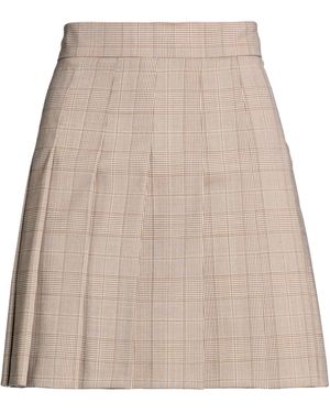 Max Mara Mini Skirt Virgin Wool, Polyester, Elastane - Natural
