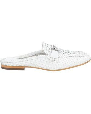 m. collection Mules & Clogs Leather - White