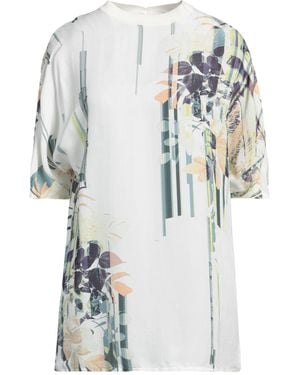 Agnona Ivory Top Viscose, Silk, Cotton - White