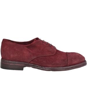 LEMARGO Burgundy Lace-Up Shoes Leather - Purple