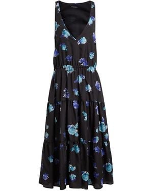 Emporio Armani Midi-Kleid - Blau
