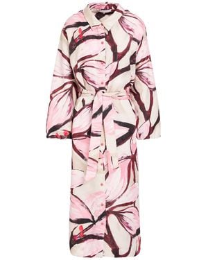 Xandres Midi Dress Polyester - Pink