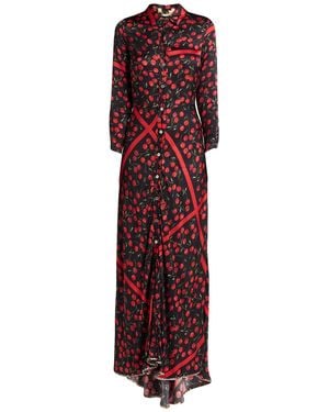 5 PROGRESS Maxi Dress Viscose - Red