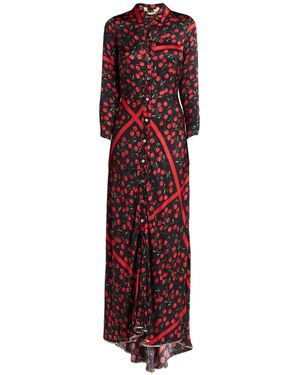 5 PROGRESS Maxi Dress Viscose - Red