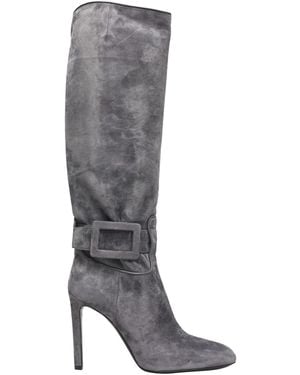 Roger Vivier Boot Leather - Grey