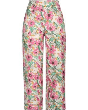 ODEEH Pants Cotton, Polyester - White