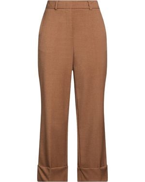 RUE DU BAC Trousers Polyester, Elastane - Brown