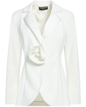La Petite Robe Di Chiara Boni Blazer Polyamide, Elastane - White