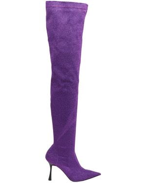 8 by YOOX Knee Boots - Purple