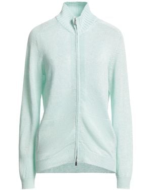 Malo Cardigan Linen, Cotton - Blue