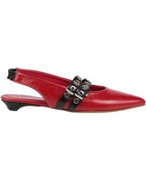 Divine Follie Ballet Flats Leather - Red