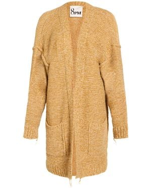 8pm Cardigan Acrylic, Alpaca Wool, Wool, Viscose - Natural
