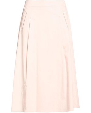 Peserico Blush Midi Skirt Cotton, Elastane - Pink