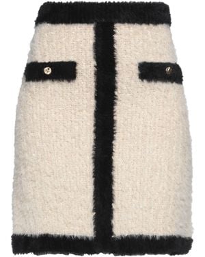 Nina Ricci Ivory Mini Skirt Polyamide, Cotton, Viscose, Metallic Fibre - Black