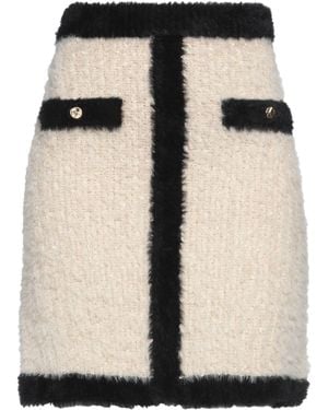 Nina Ricci Ivory Mini Skirt Polyamide, Cotton, Viscose, Metallic Fibre - Black