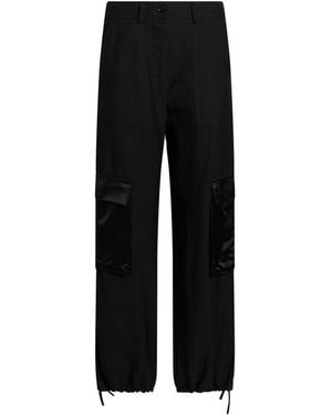 Moorer Pants Viscose, Linen - Black