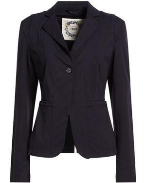 High Use Midnight Blazer Rayon, Nylon, Elastane - Blue