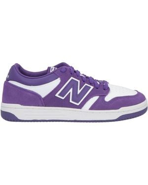 New Balance B480 Trainers Leather, Textile Fibres - Purple
