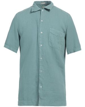 Massimo Alba Shirt Linen - Blue