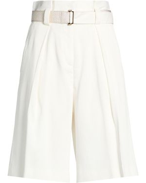 Agnona Shorts & Bermuda Shorts Cotton, Silk - White