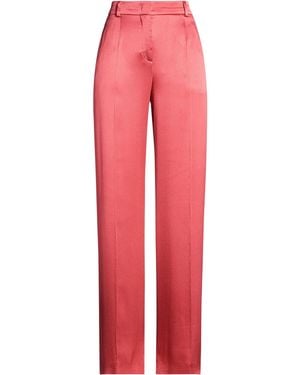 Alberta Ferretti Coral Trousers Acetate, Silk - Red