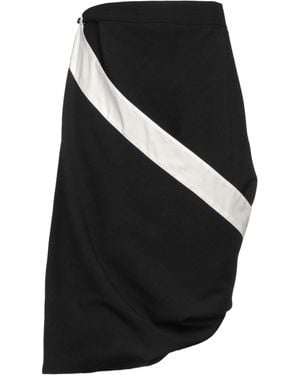 Quira Midi Skirt Virgin Wool - Black