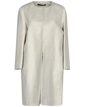 Brian Dales Light Overcoat & Trench Coat Linen, Polyester - Gray