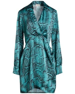 Rebel Queen Mini Dress Polyester - Blue