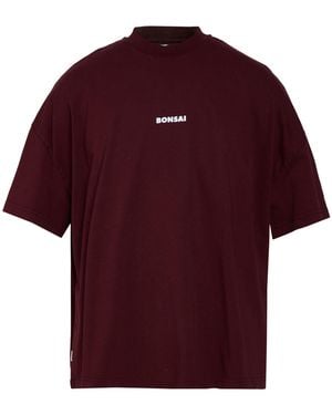 Bonsai Burgundy T-Shirt Cotton - Red