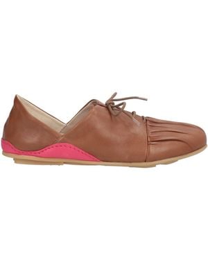 Malloni Lace-Up Shoes Leather - Brown