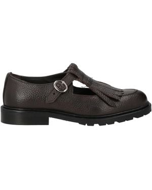 Veni Shoes Dark Loafers Leather - Black