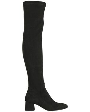 Anna F. Boot Textile Fibres - Black