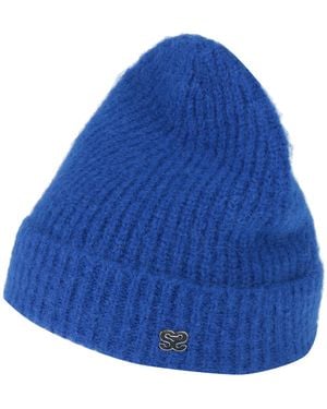Sandro Hat Polyamide, Alpaca Wool, Mohair Wool, Elastane - Blue