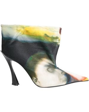 Mugler Ankle Boots Textile Fibers - Black