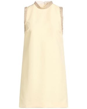 Sandro Mini Dress Polyester, Elastane - Natural