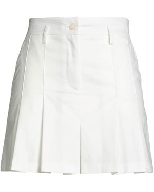 Haveone Mini Skirt Cotton, Polyamide, Elastane - White