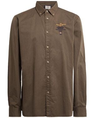 Aeronautica Militare Camisa - Marrón