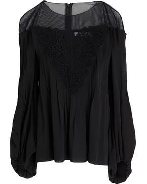 Chloé Top Silk, Cotton, Polyamide - Black