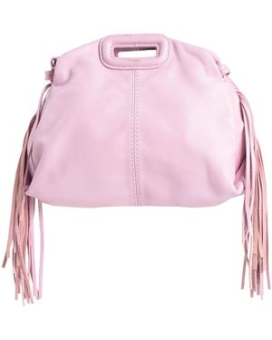 Maje Cross-Body Bag Leather - Pink