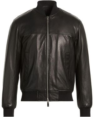 ARMANI EXCHANGE Jacket Ovine Leather - Black