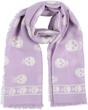 McQueen Scarf Wool - Purple